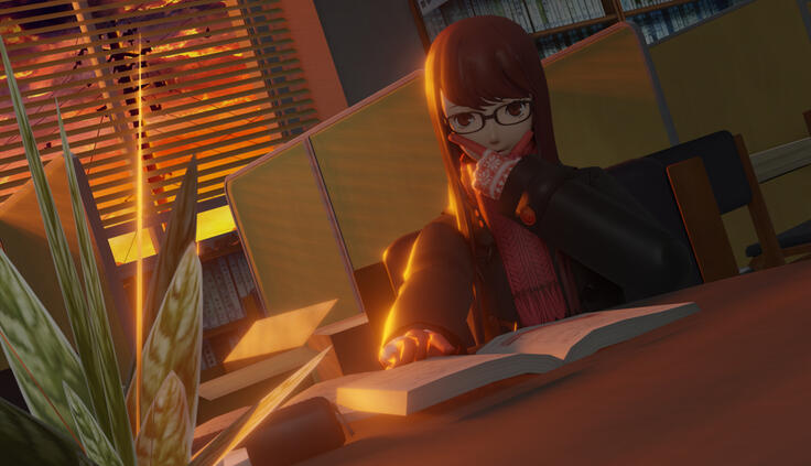 Late Study Session with Sumire